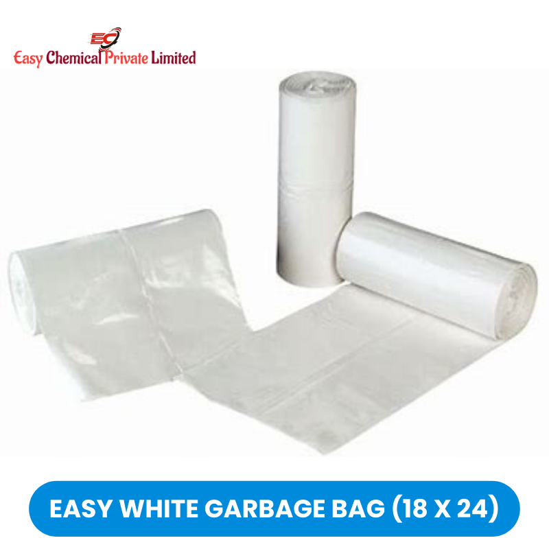 Easy White Polythene Garbage Bag Size 18 x 24