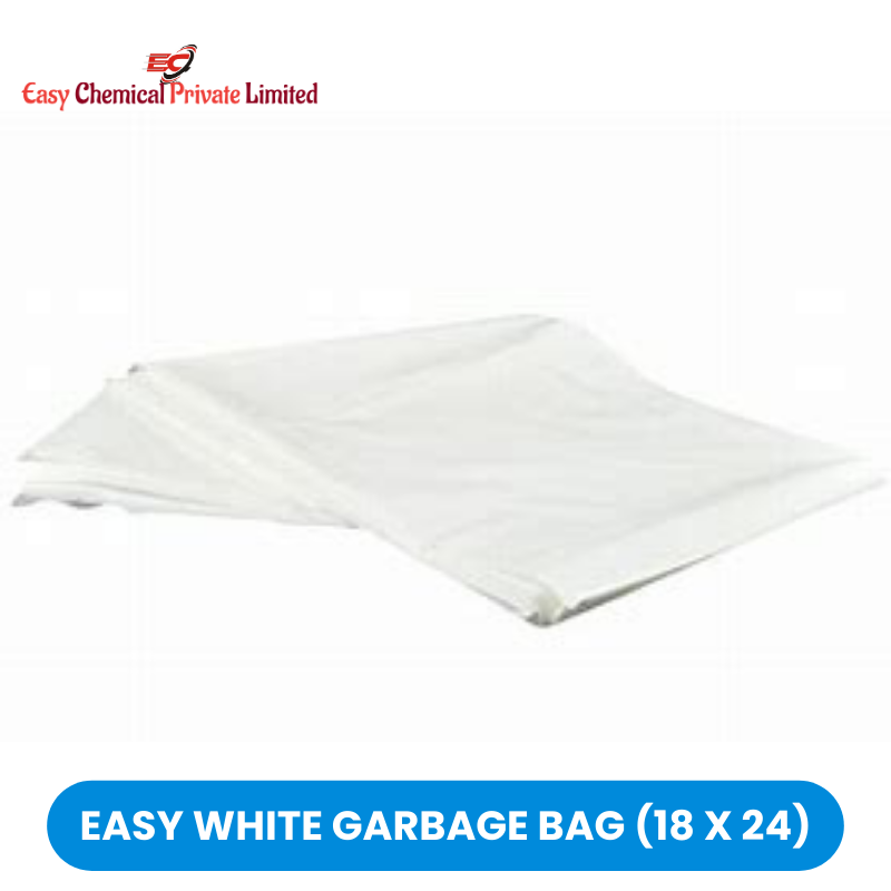 Easy White Polythene Garbage Bag Size 18 x 24