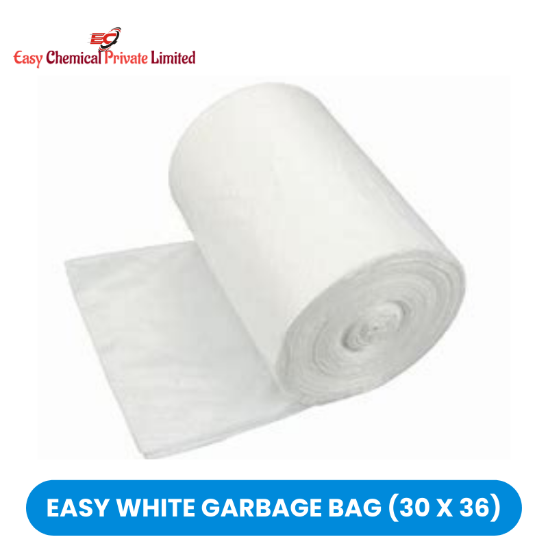 Easy White Polythene Garbage Bag Size 30 x 36