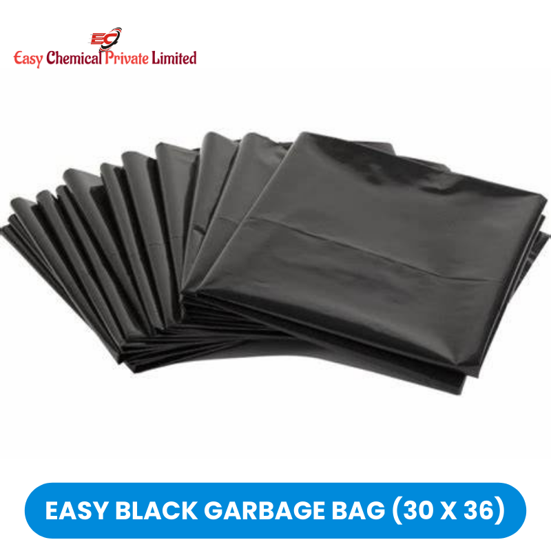 Easy Black Polythene Garbage Bag Size 30 x 36