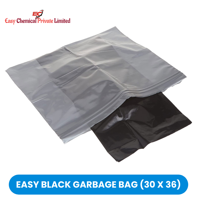 Easy Black Polythene Garbage Bag Size 30 x 36