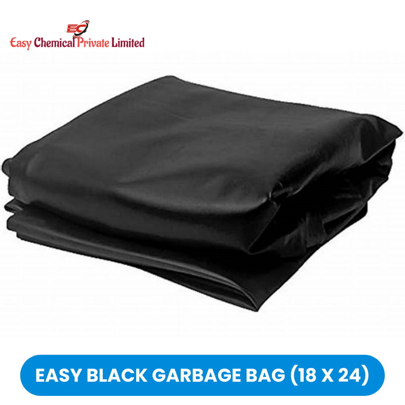 Easy Black Polythene Garbage Bag Size 18 x 24