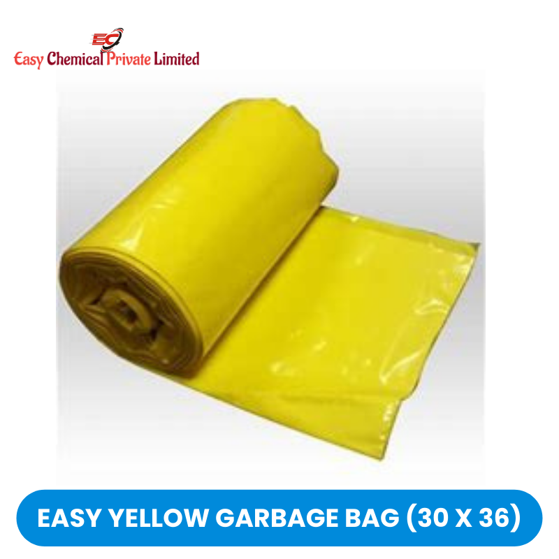 Easy Yellow Polythene Garbage Bag Size 30 x 36