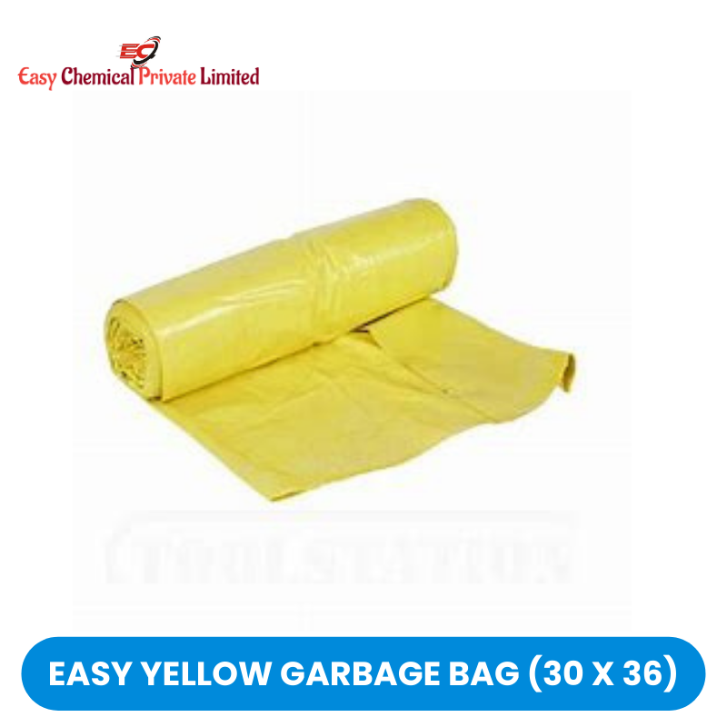 Easy Yellow Polythene Garbage Bag Size 30 x 36