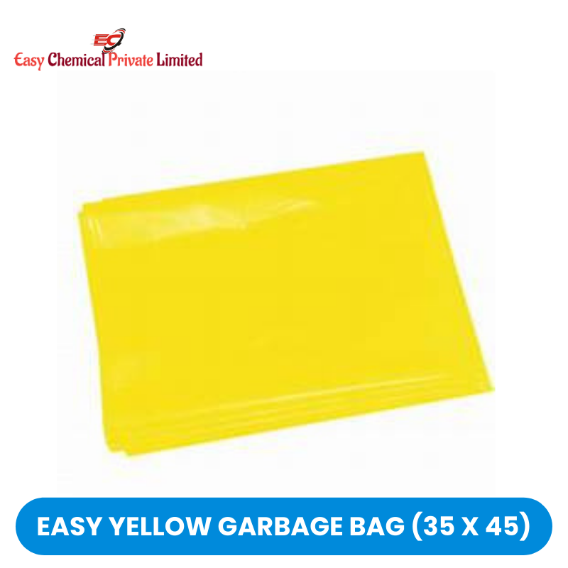 Easy Yellow Polythene Garbage Bag Size 35 x 45