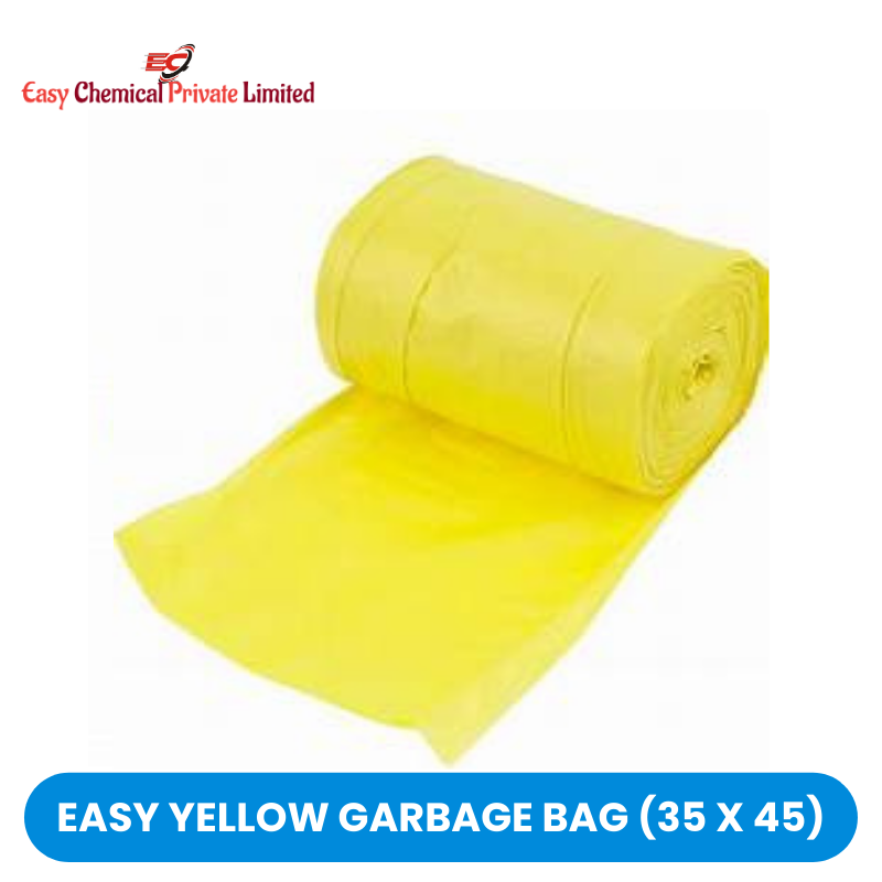 Easy Yellow Polythene Garbage Bag Size 35 x 45