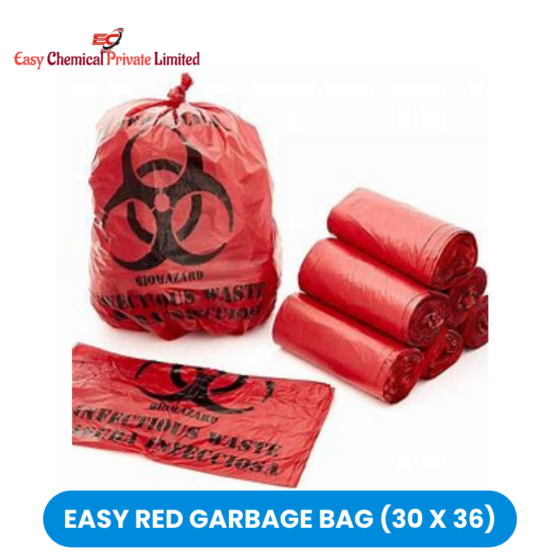 Easy Red Polythene Garbage Bag Size 30 x 36