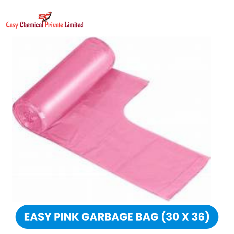 Easy Pink Polythene Garbage Bag Size 30 x 36