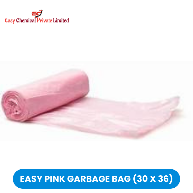 Easy Pink Polythene Garbage Bag Size 30 x 36