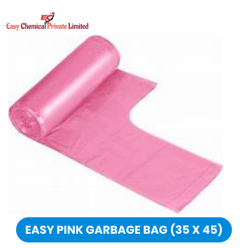 Easy Pink Polythene Garbage Bag Size 35 x 45