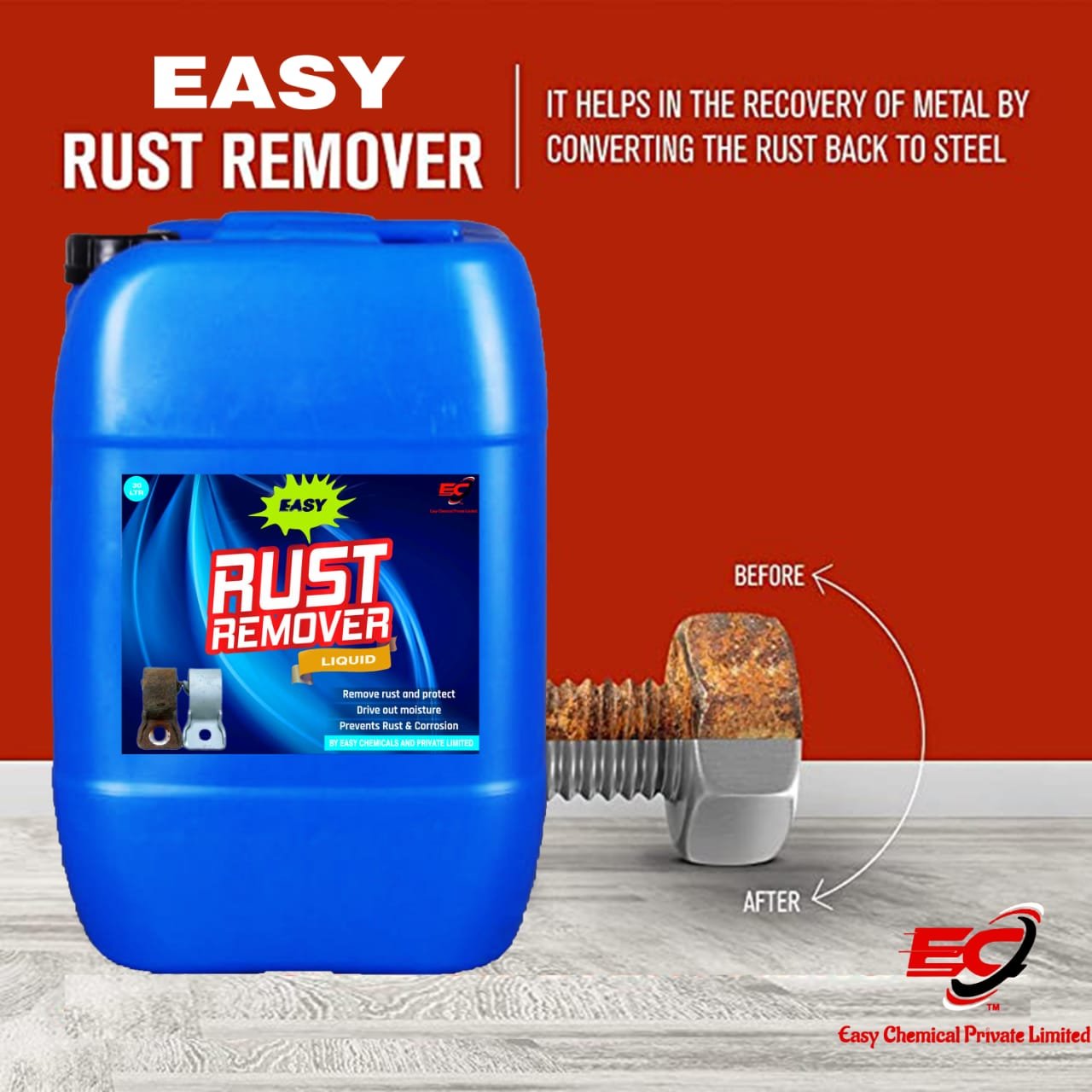 Easy Rust Remover 30 Liter Gallon