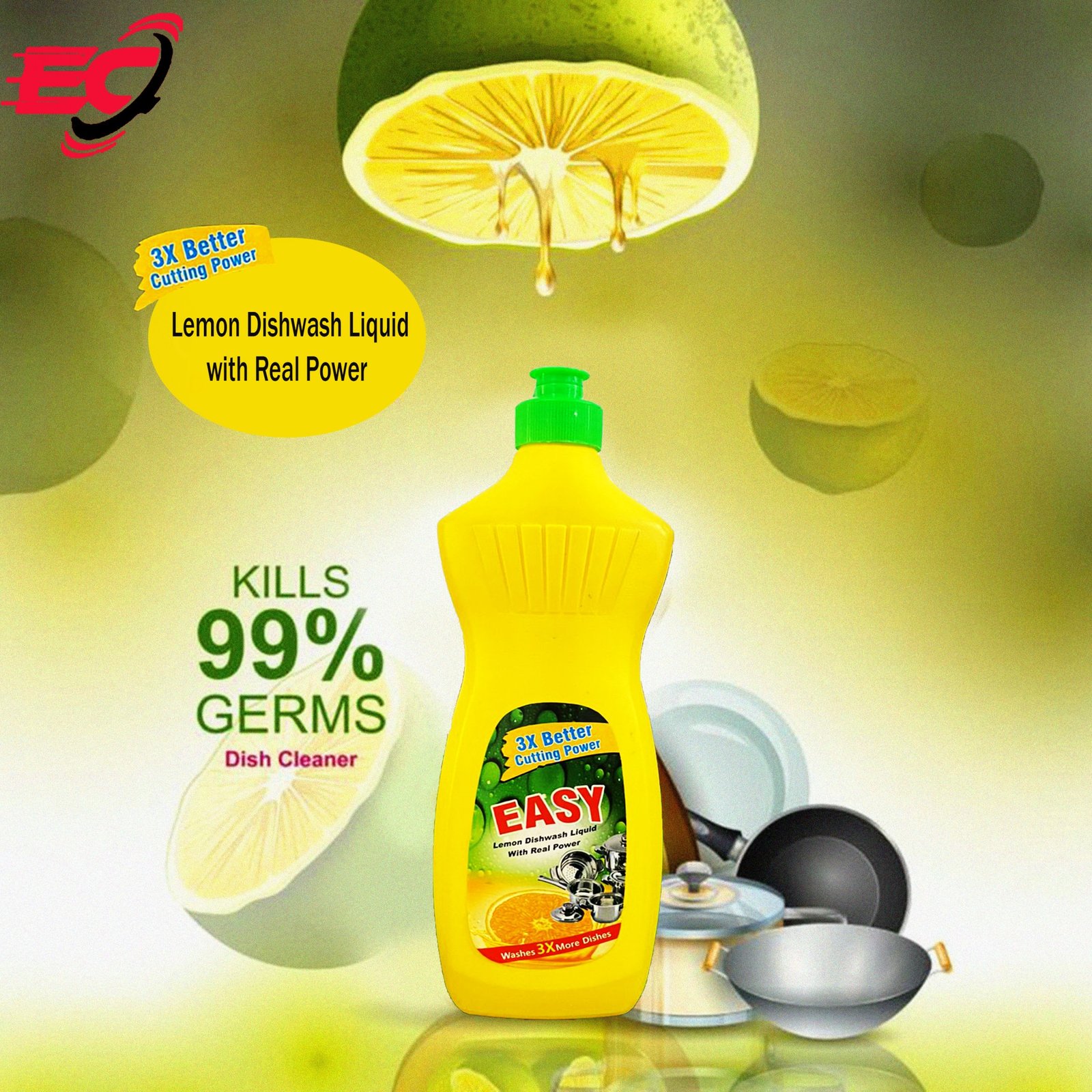 Easy Lemon Dish Wash 475 ML