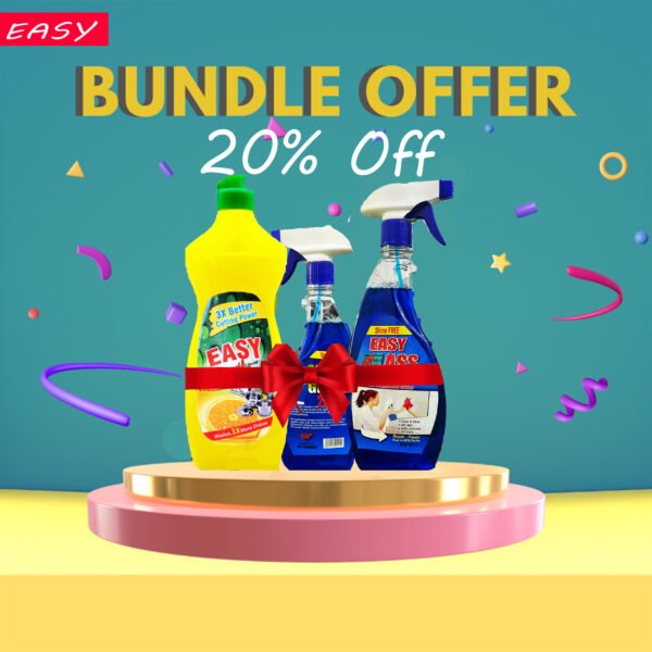 Easy Glass Cleaner 500 Ml Best Glass Cleaner & Lemon Dishwash بہترین گلاس کلینر