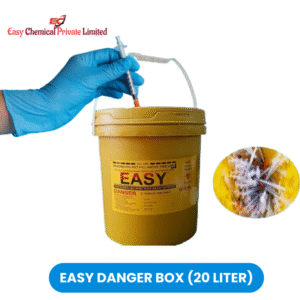 Plastic Sharps Container Biohazard Needle Disposal Box for Infectious Waste Yellow