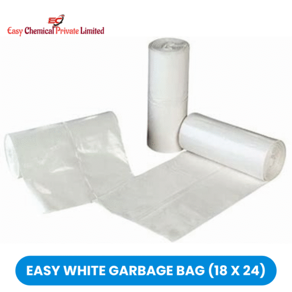 Easy White Polythene Garbage Bag Size 18 x 24 - Image 2