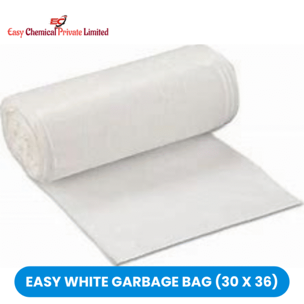 Easy White Polythene Garbage Bag Size 30 x 36