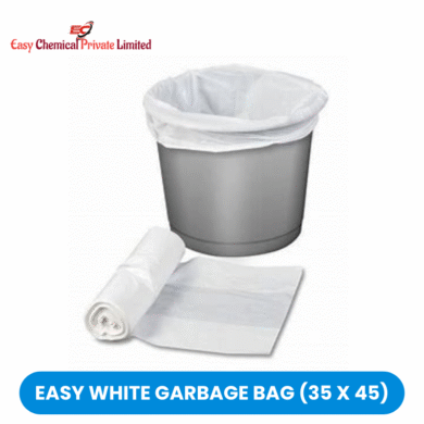 Easy White Polythene Garbage Bag Size 35 x 45