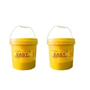 Pack of 2 Plastic Sharps Container Biohazard Needle Disposal Box for Infectious Waste Yellow
