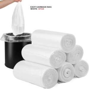 Easy White Polythene Garbage Bag Size 18*24