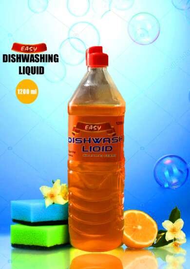 Easy Lemon Dish Wash 1200 ML lemon max dishwash liquid